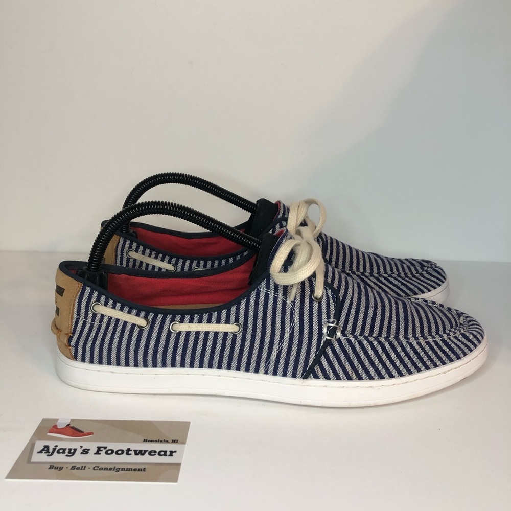 Toms Mens Culver Fabric Closed Toe Boat Shoes Navy Gem